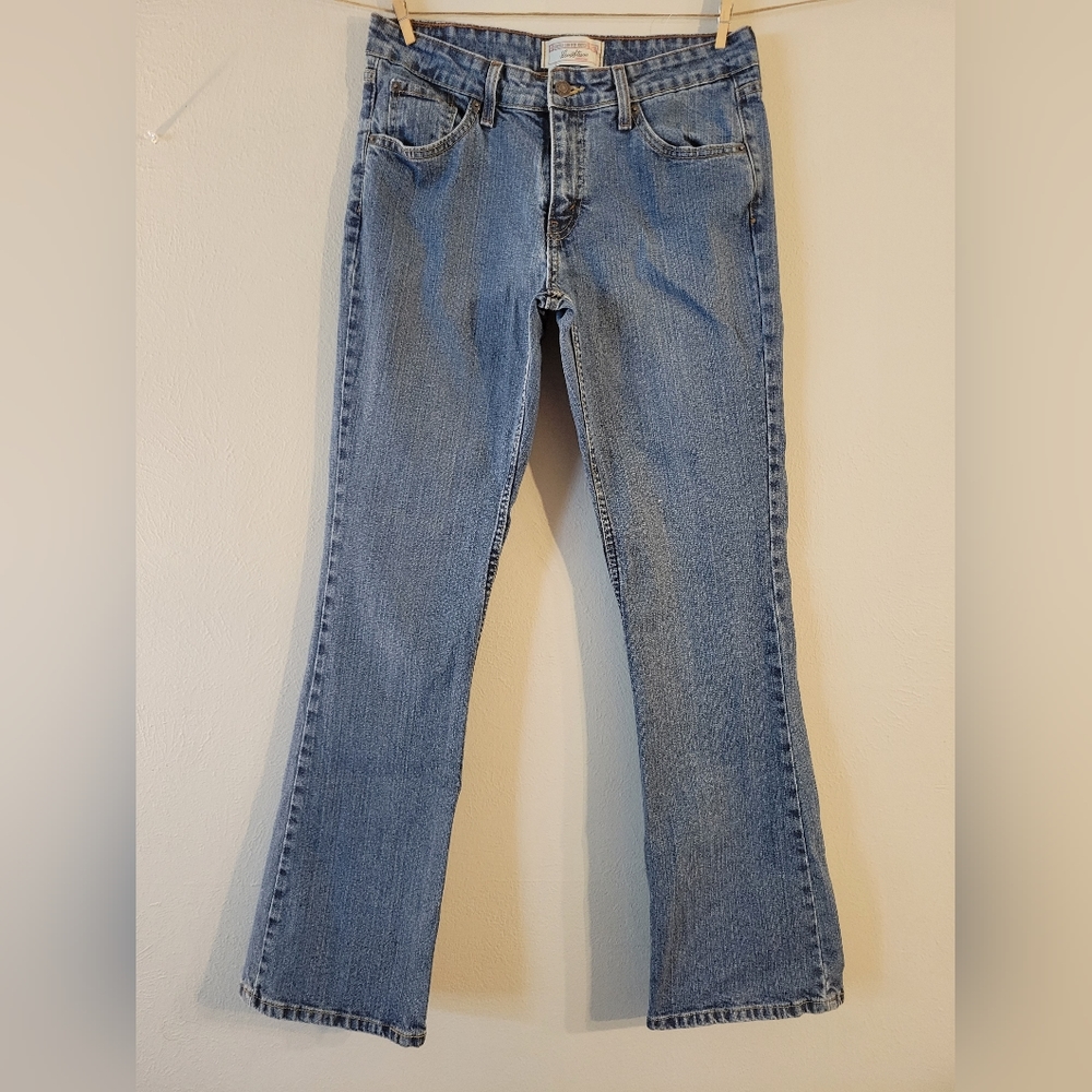 Womens low rise boot cut jeans
